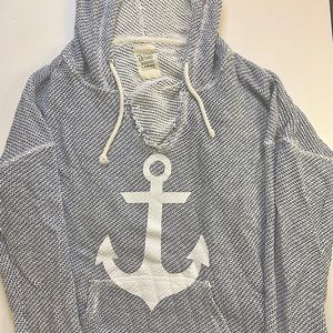 Anchor Nautical Sweatshirt (Super Comfortable) With Hoodie And Strings